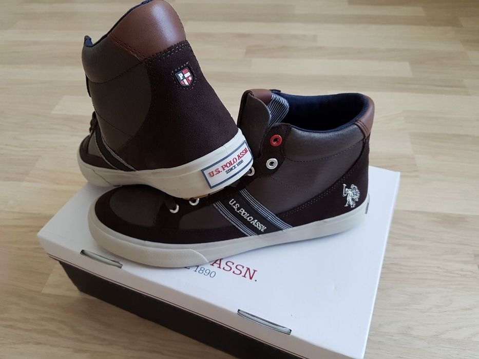 Демисезонные полуботинки из нат.кожи U.S Polo Assn 42р,оригинал.