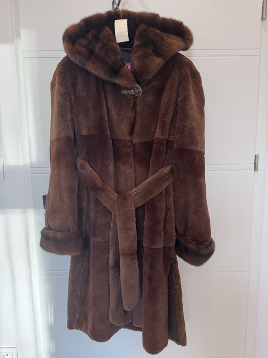 Futro norka + bobr stan idealny