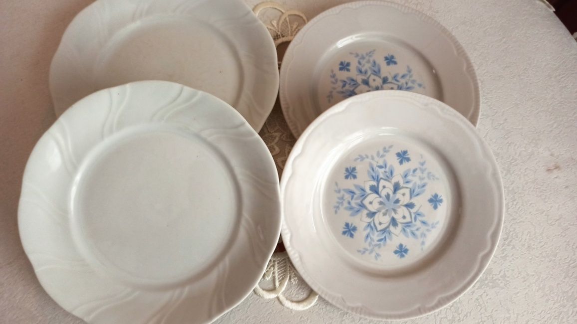 Talerzyki deserowe do ciasta podstawki do filiżanek porcelana sygnowan