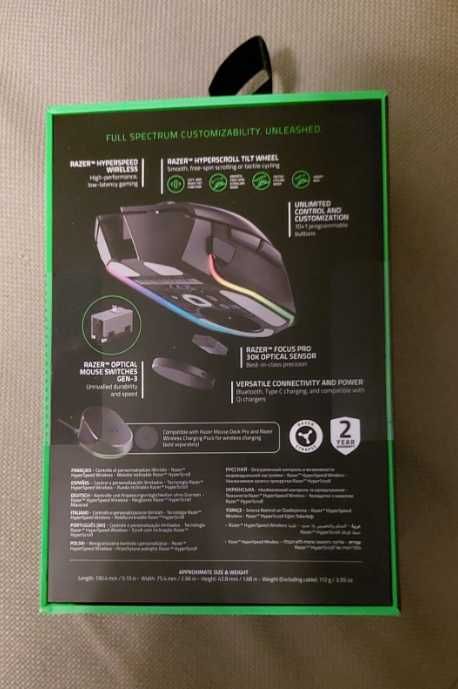 Rato Gaming Razer Basilisk V3 Pro Wireless - Novo e Selado