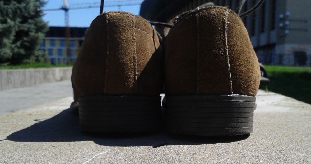 Туфли мужские замшевые коричневые