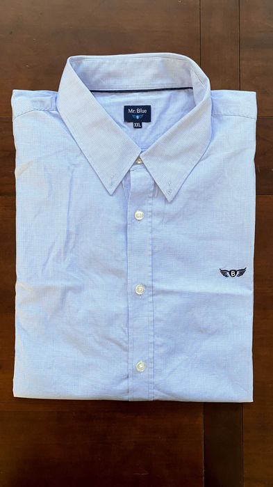 Camisa Mr. Blue Algodão Azul Regular Fit