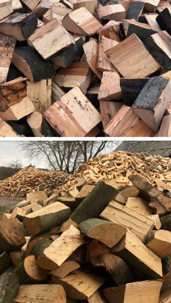 Продаж дров з доставкою купити дрова рубані копки метровки бук сухі