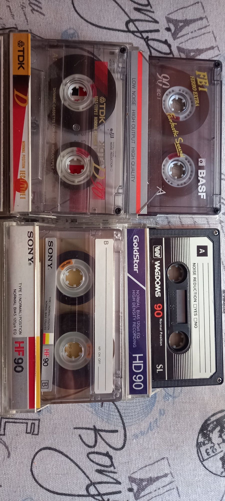 Продам аудио касеты  SONY TDK BASF
