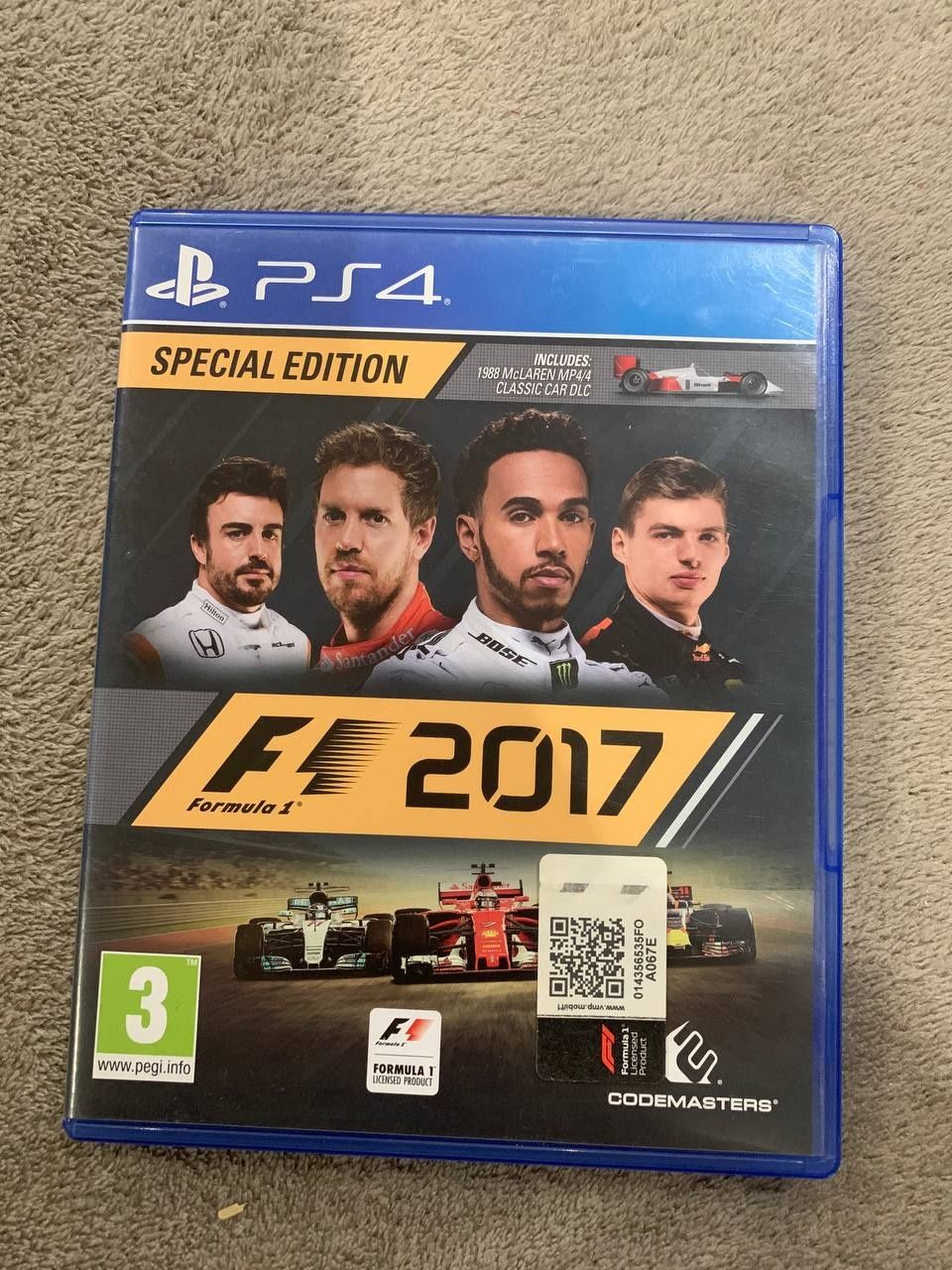 Продам диск PS4  F1 2017