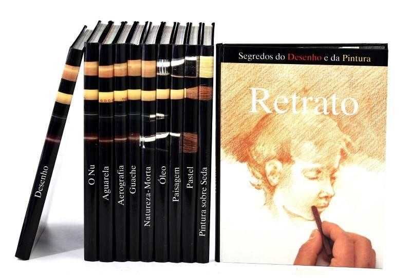 Coleção "Segredos do Desenho e da Pintura" 12 vols completo, como Novo
