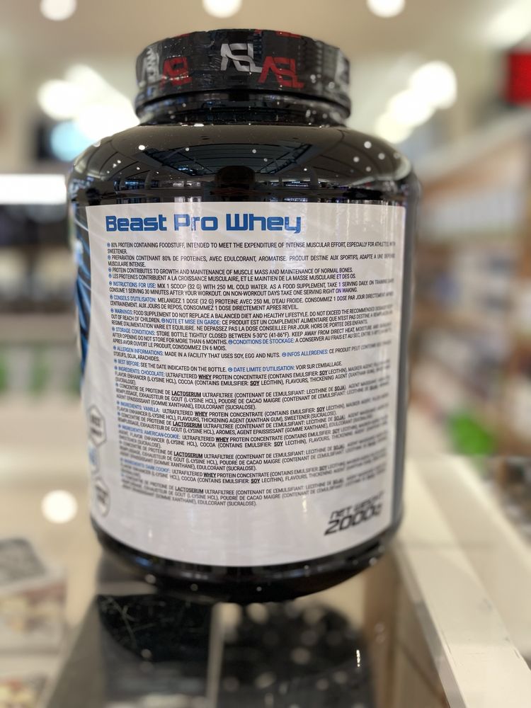 Białko ASL Beast Pro Whey 2000G czekolada mięśnie masa protein RADOM