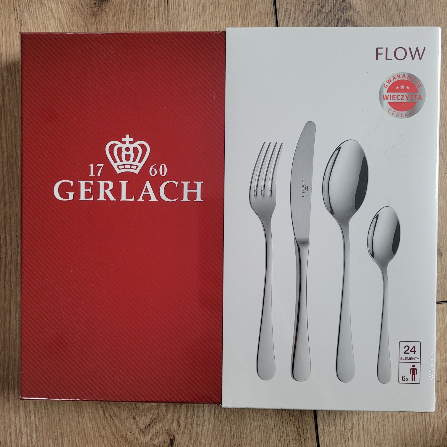 Gerlach Flow komplet sztućców 24 elementy na prezent