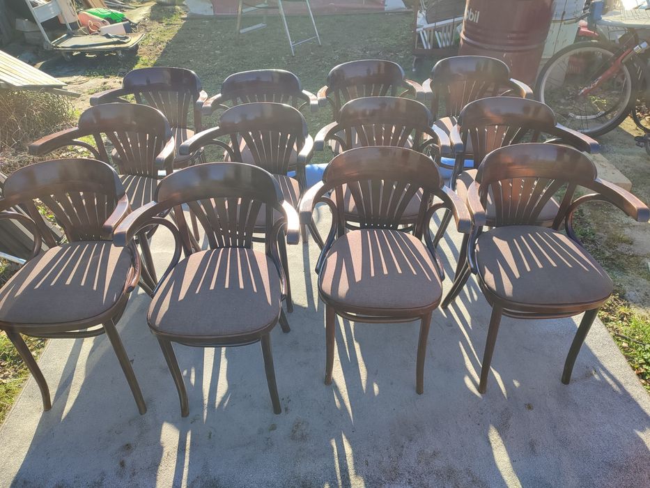 Wysyłka 20szt Krzesła gięte drewniane z tapicerką Thonet (Fame