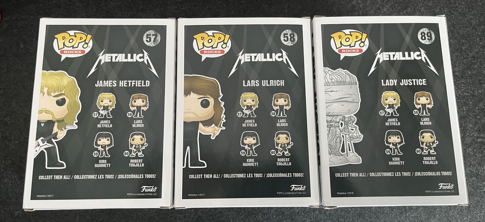 Pack 3 Funko Pop Metallica