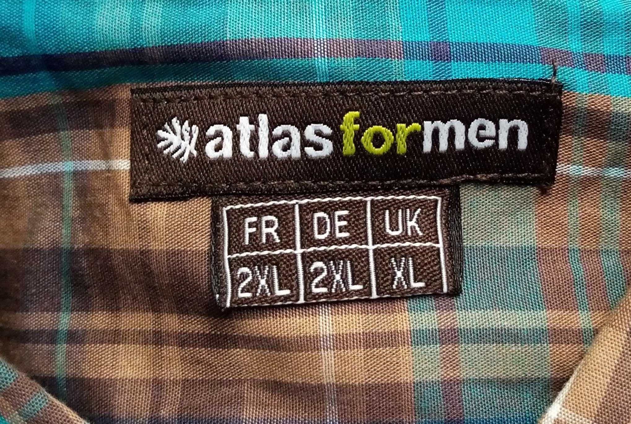 H) ATLAS FOR MEN koszula długi rękaw w kratkę Roz.XXL