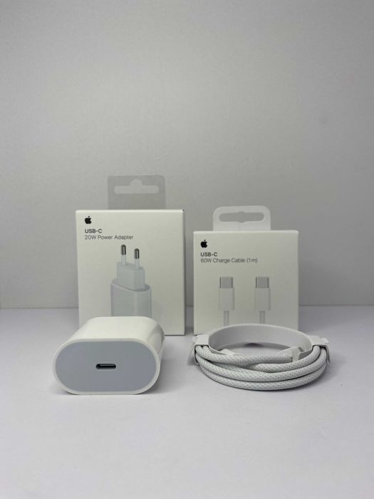 Apple швидкісна зарядка USB-C (Блок 20w + кабель 60w 1m)