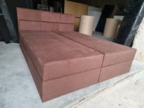 Łóżko kontynentalne 180x200 z panelami