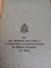 list ojca świętego jana pawła 2 do wszystkich kapłanów kościoła 1979