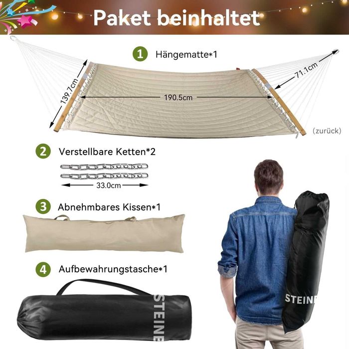 Nowy hamak ogrodowy /huśtawka / leżak / krzesło wiszące / bujak !4660!