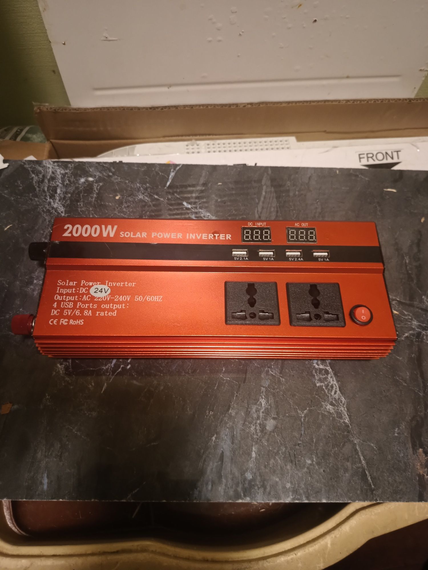 Инвертор 2000w чистый синус  новый