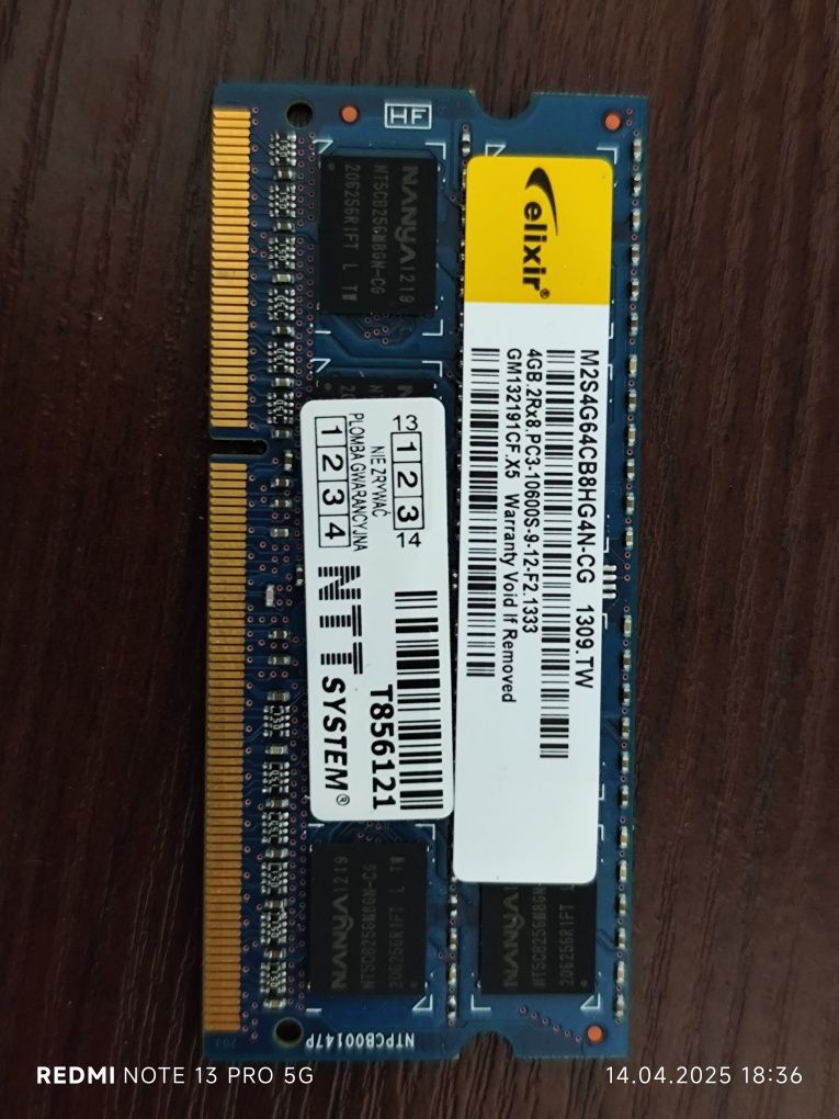 Sprzedam 4 GB RAM DDR3