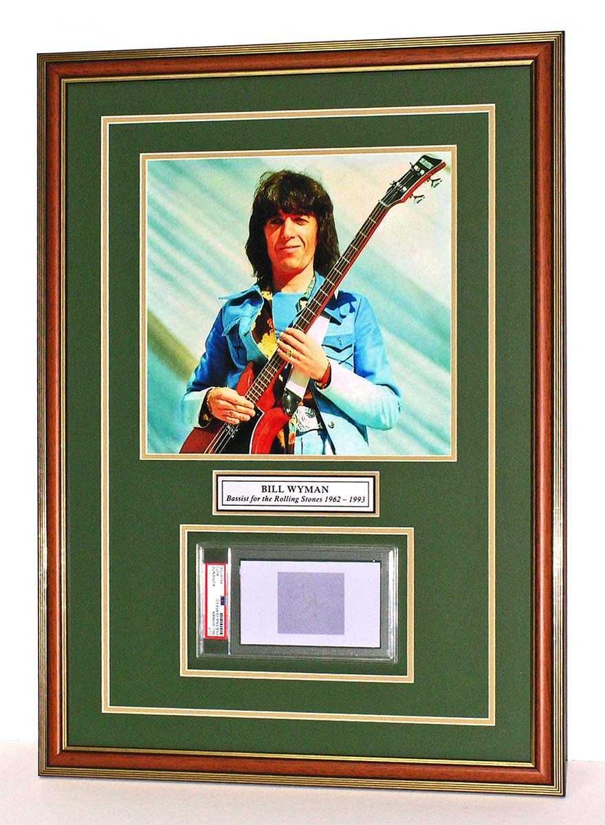 Bill Wyman Autograf The Rolling Stones Hit w oprawie