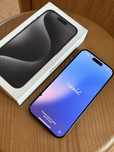 iPhone 15 PRO, zbita szybka, 100% kondycji bateri