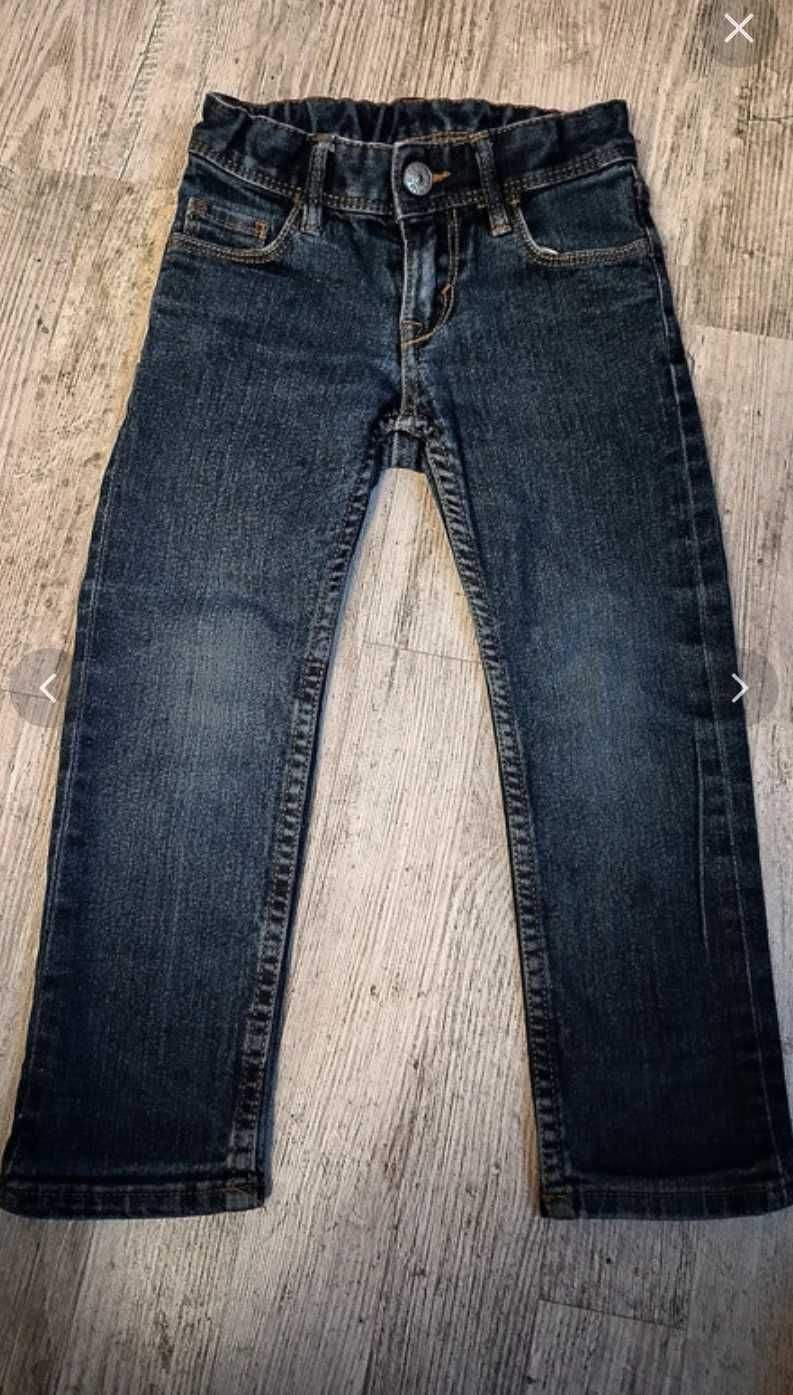 Spodnie Denim r. 98/104 ciepłe bdb dżinsy