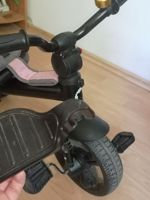 Lionelo rowerek 3 kołowy wózek  szaro różowy
