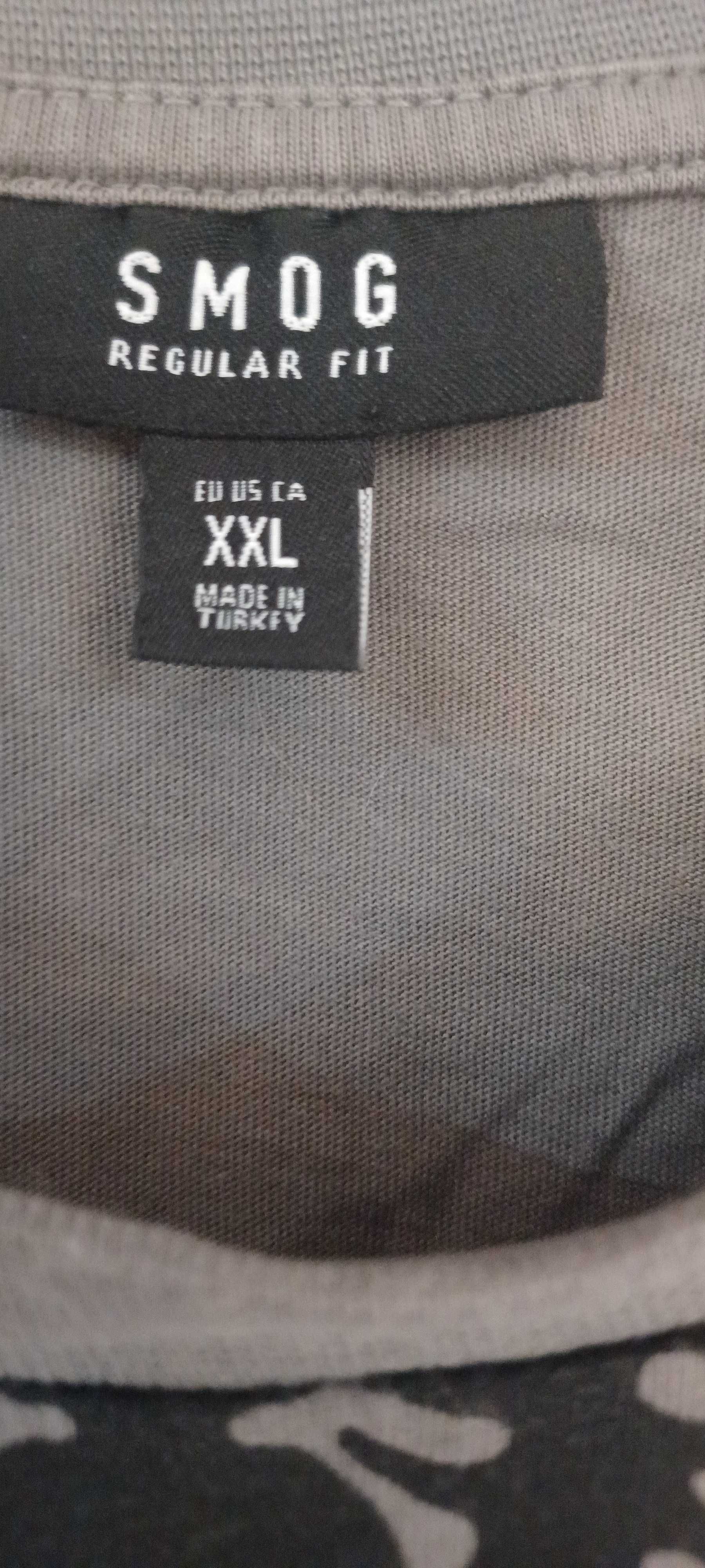 T-shirt męski XXL, SMOG, 100% bawełna , stan b. dobry