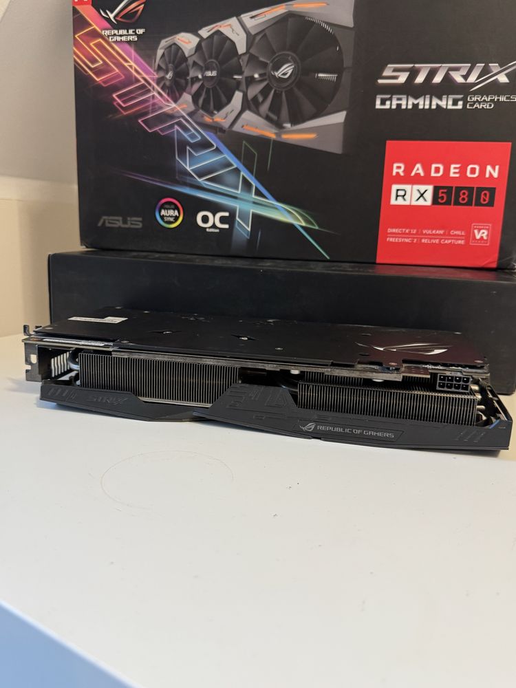 AMD Radeon RX 580 Strix OC 8GB Karta graficzna sprawna