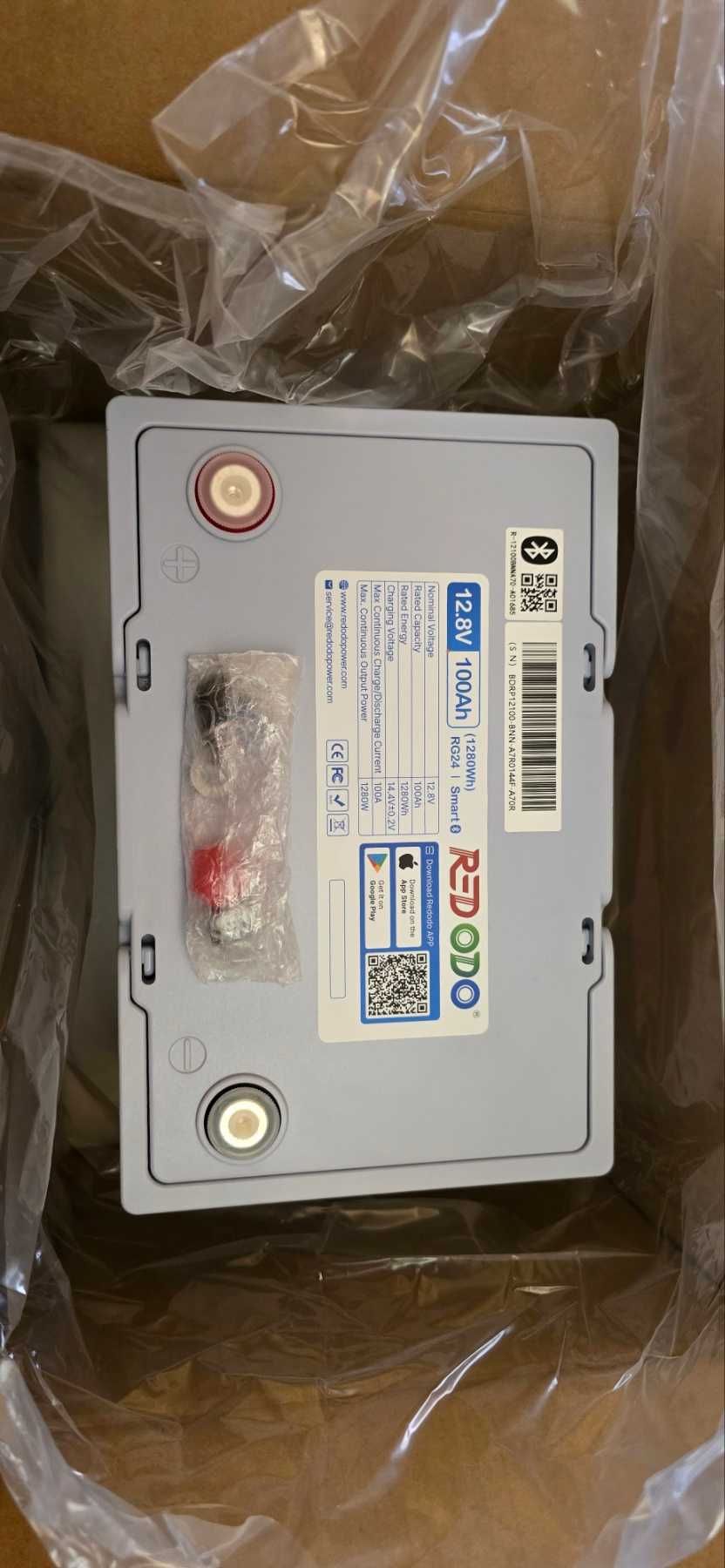 Акумулятор LiFePO4 літій залізо фосфатний 12V 100A Bluetooth Німеччина