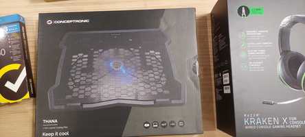 Laptop Cooling Pad até 15'6 - Conceptronic THANA05B - Novo, garantia