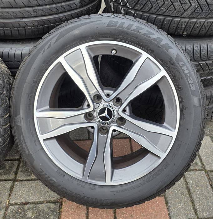 17" Szare+Cnc Mercedes-Benz Klasa C W205 W204 Koła Felgi Alufelgi