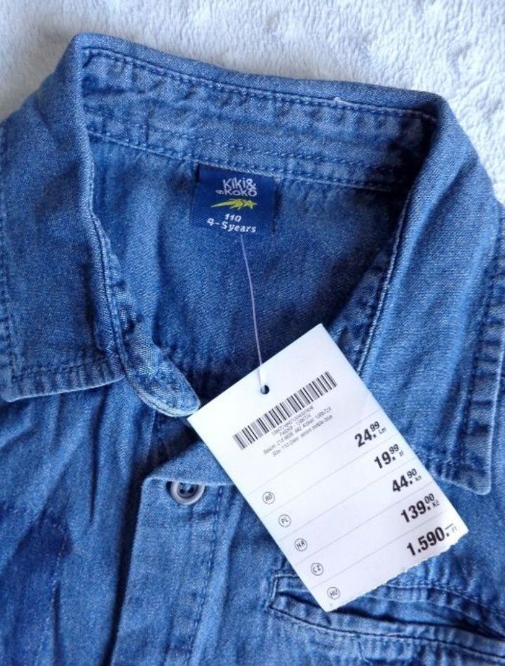 NOWA jeansowa dżinsowa koszula kiki koko kik 110 metka