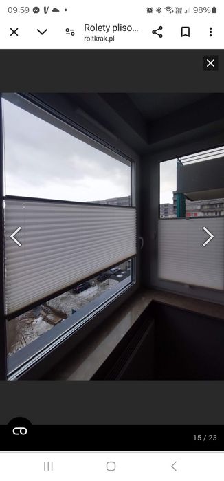 Plisy, rolety 2 szt