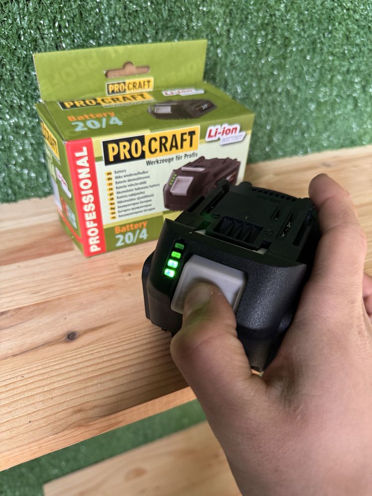 Акумуляторна батарея Procraft 20/4 20/8 Max Turbo 20В, 4А Макіта посад