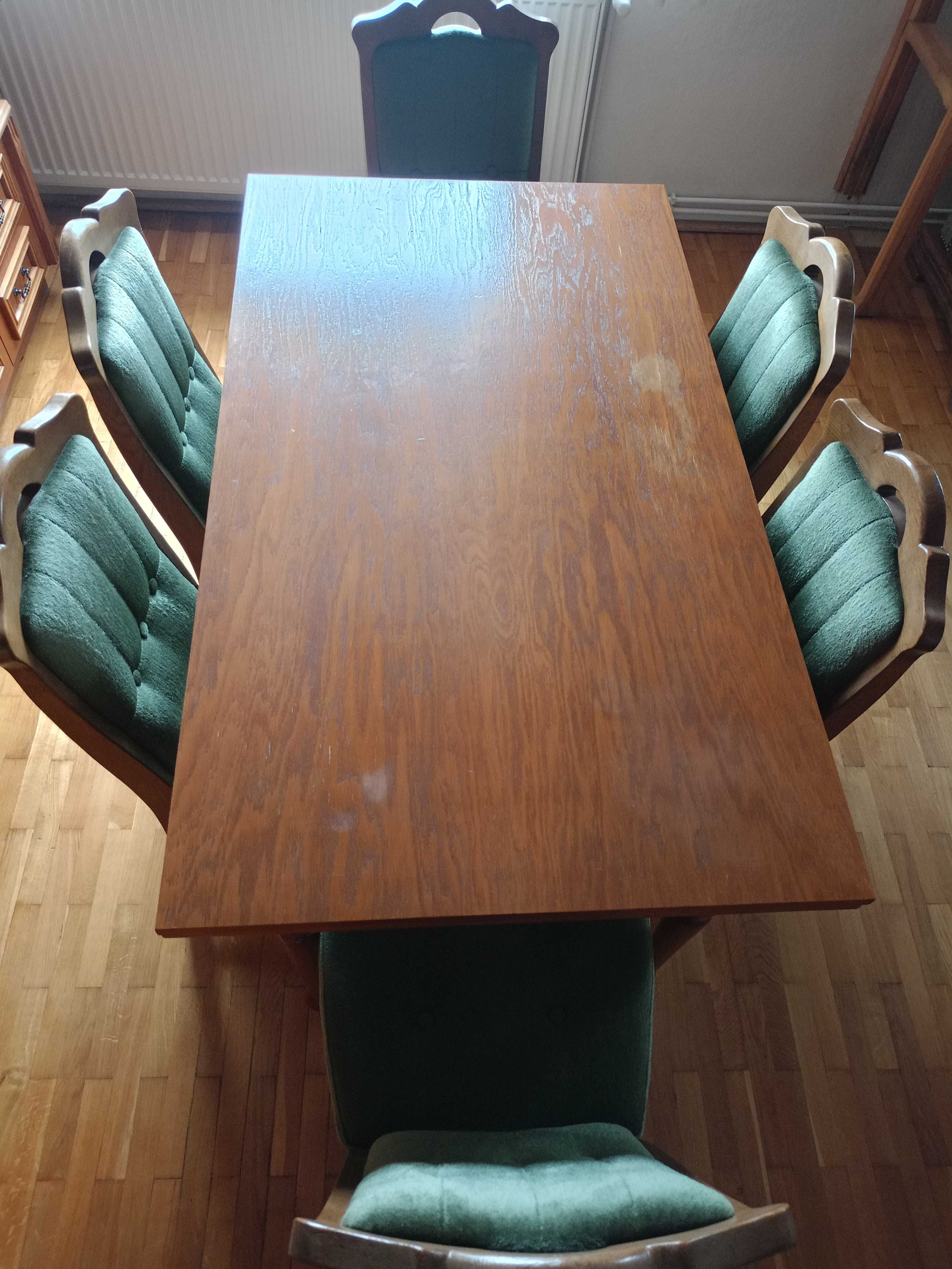 Zestaw stół i 6 krzeseł