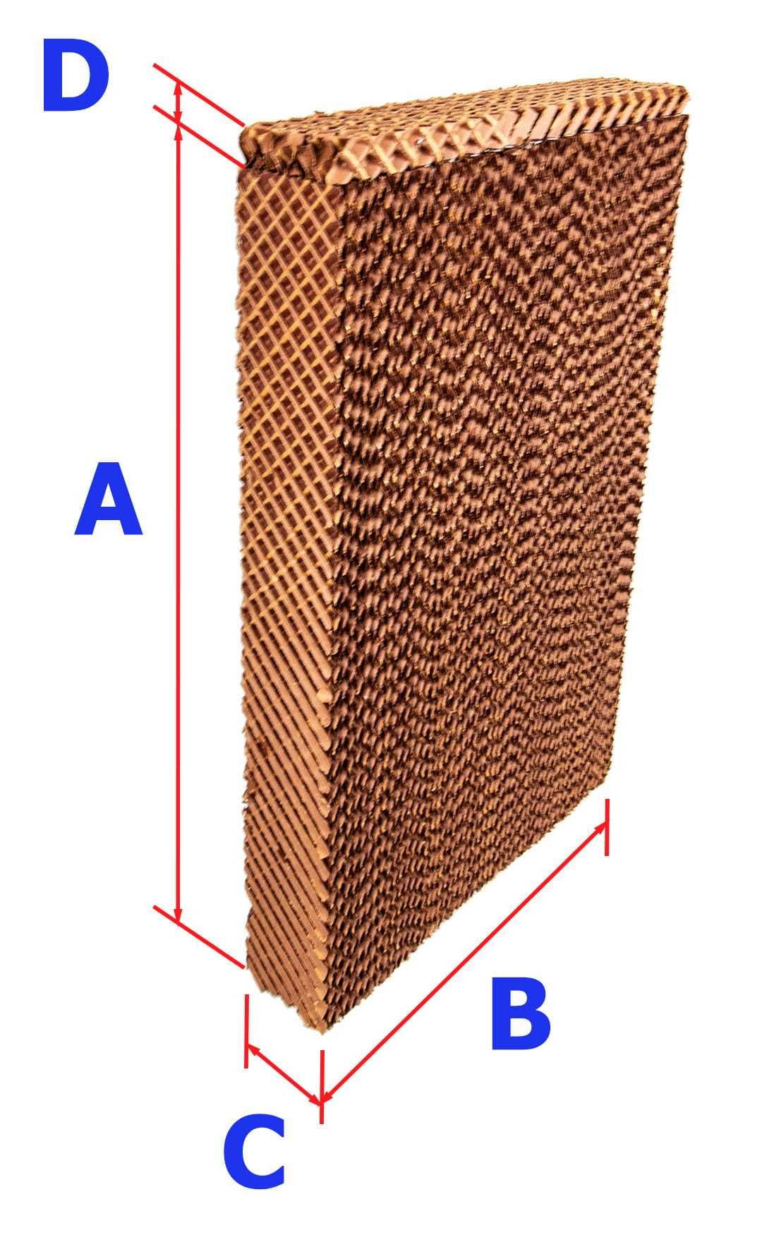 Wkład, panel celulozowy (typ 5090) 590+30x825x100mm