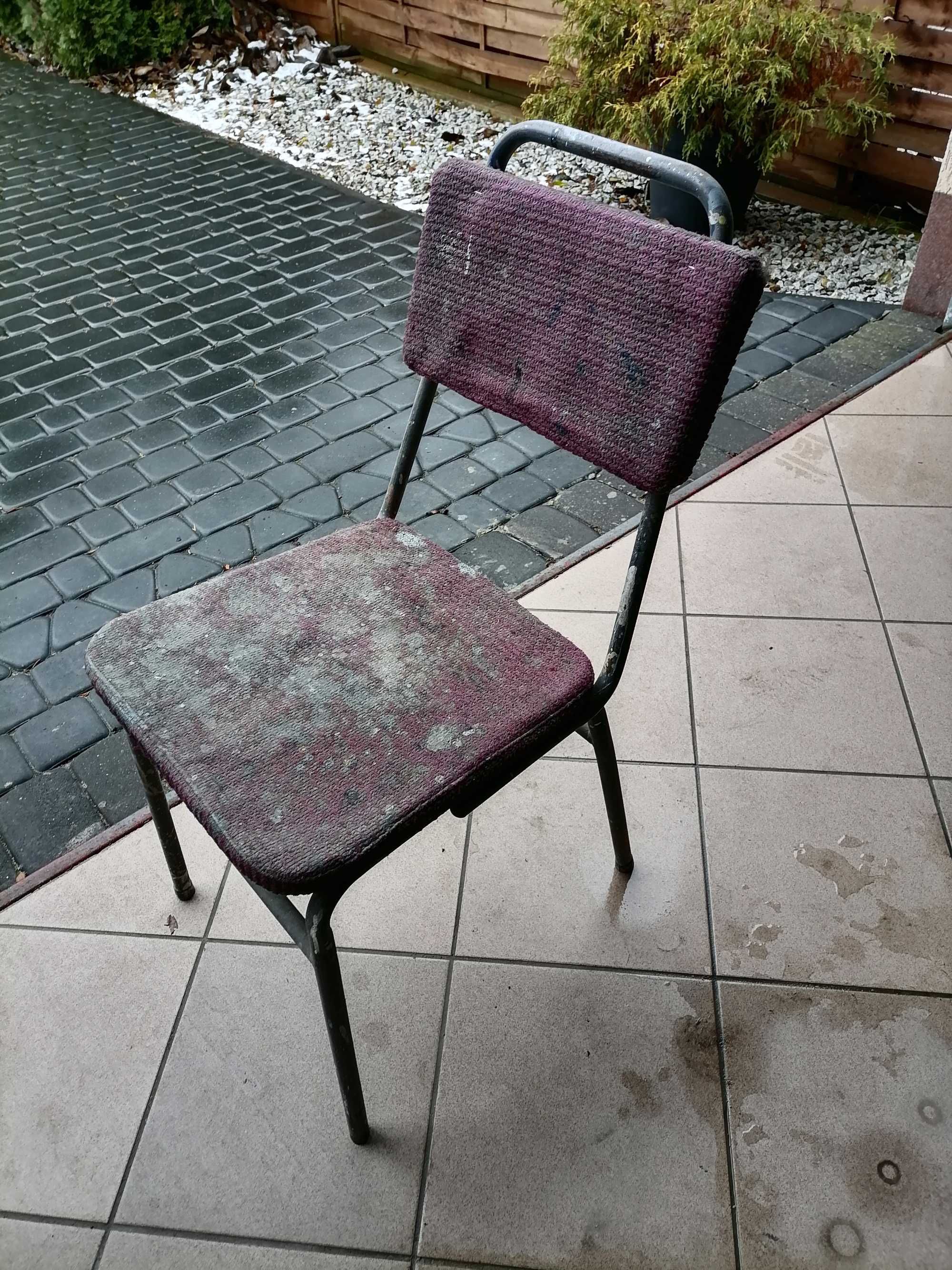 Krzesło PRL, metal