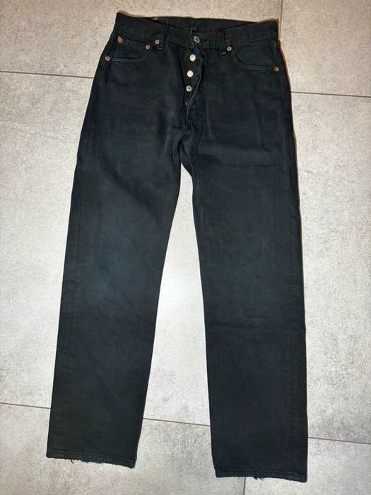 Spodnie Levi’s 501 Jeans W30 L31 Czarne Szerokie Damskie
