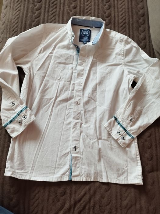 Biała koszula 152 cool club długi rękaw