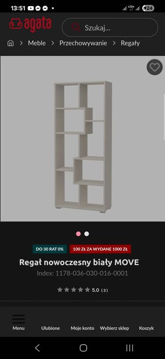 Regał Move biały