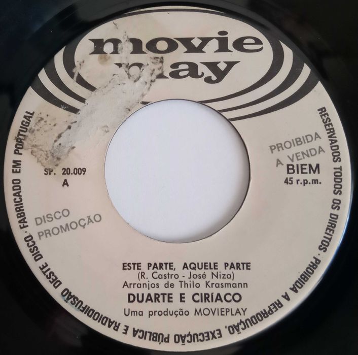 Duarte & Ciríaco	- - - - -	Este Parte, Aquele Parte	- - - - -	Single
