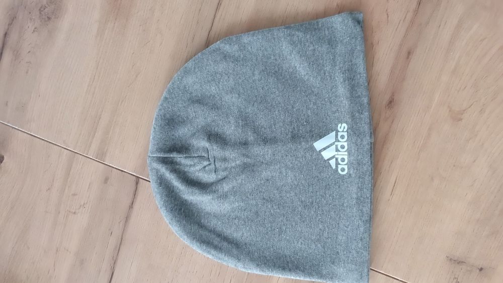 Czapka zimowa męska z polarem w środku kolor szary nowa