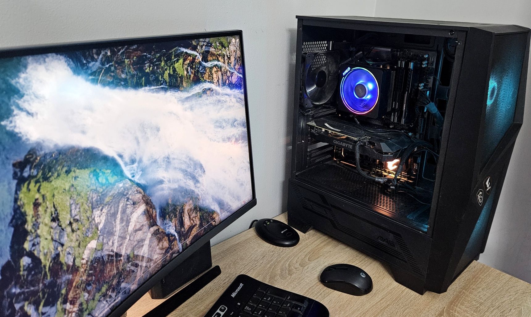 Komputer stacjonarny gamingowy Ryzen 7, GTX1660super, 32GB, RGB, M2