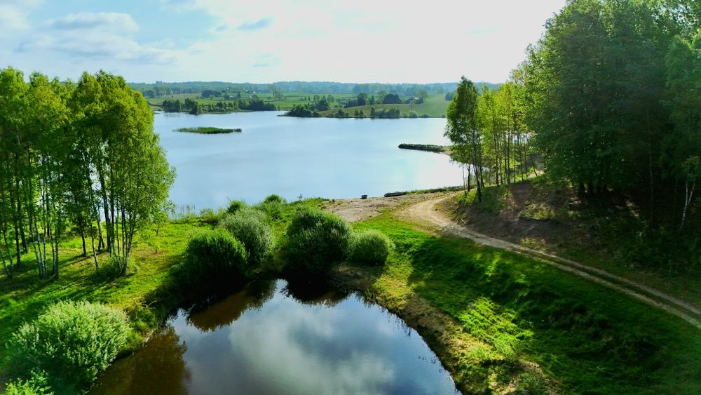 piękna działka z linią brzegową I miejscem pod HOUSE BOAT