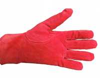 Czerwone Gloves Skórzane Rekawiczki Premium Red