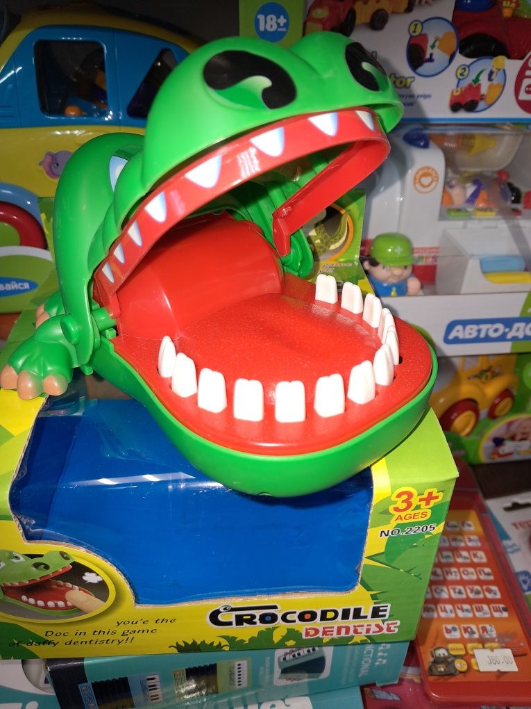 Игра Крокодил дантист. Весёлый крокодил с зубами