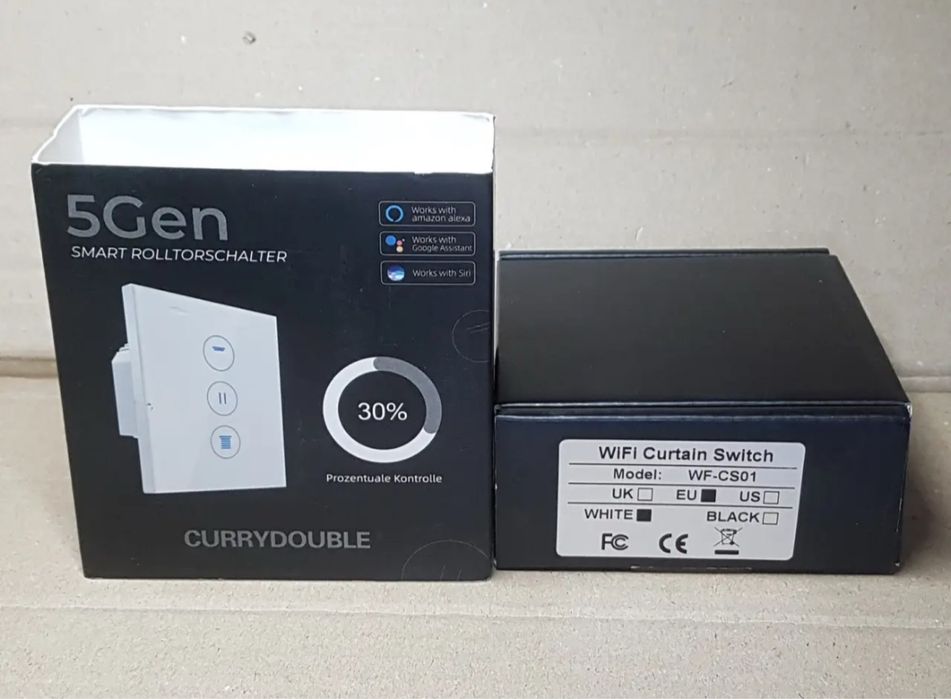 CURRYDOUBLE WLAN 5-го покоління, перемикач таймер для штор жалюзі роле