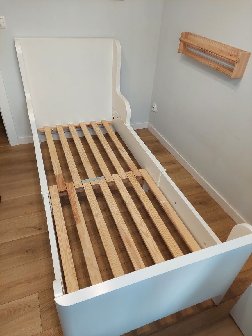 Łóżko dziecięce ikea busunge białe  2 sztuki