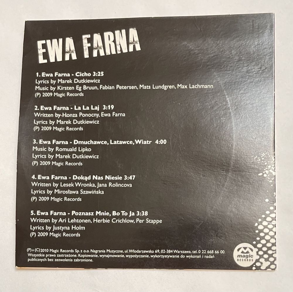 Ewa Farna Oriflame promo cd