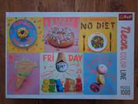 Puzzle Neon Color Line, Trefl, 1000 elem, Słodki tydzień, Sweet week