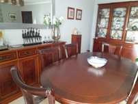 Louceiro, mesa com 6 cadeiras e aparador